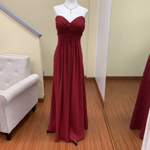 Cranberry Bridesmaid or Formal Dress Style# 479